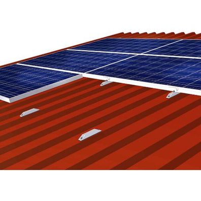 Solarmodul Alu Halterung Minischiene Trapezblech PV Befestigungsschiene LÄNGS