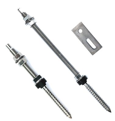 Stockschrauben M10 Photovoltaik EPDM Sperrzahnmutter Scheibe Adapter Solar