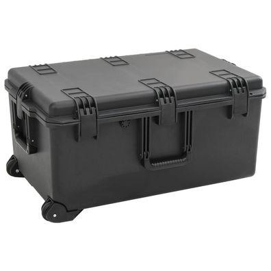 vidaXL Koffer für Flugreise Tragbar Schwarz 79,5x52x39 cm PP