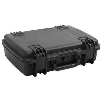 vidaXL Koffer für Flugreise Tragbar Schwarz 50,5x37x14,5 cm PP