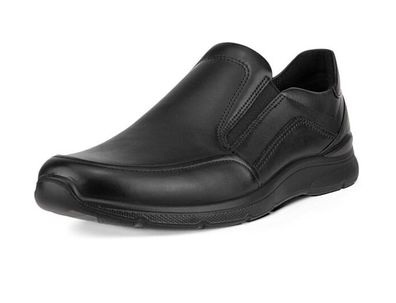 ECCO Irving Herren weiche Slipper Schlupfschuhe Halbschuhe schwarz geöltes Nubukleder