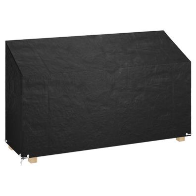 vidaXL Abdeckung für Gartenbank 12 Ösen 210x70x70/88 cm Polyethylen