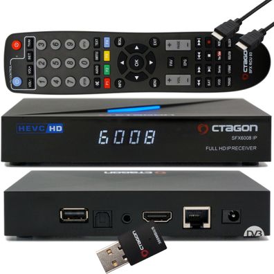 Octagon SFX6008 IP - H.265 HEVC HD E2 Linux Smart IPTV Receiver mit Sat to IP TV