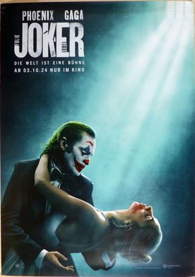 Joker 2: Folie à Deux - Original Kinoplakat A0 -Teasermotiv- Phoenix/Gaga -Filmposter