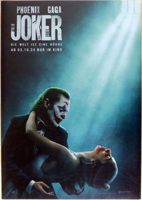 Joker 2: Folie à Deux - Original Kinoplakat A1 -Teasermotiv- Phoenix/Gaga -Filmposter