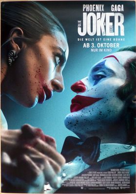 Joker 2: Folie à Deux - Original Kinoplakat A0 - Hauptmotiv- Phoenix/Gaga -Filmposter