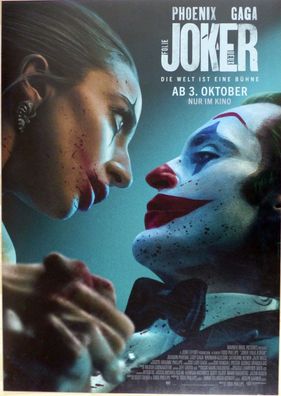 Joker 2: Folie à Deux - Original Kinoplakat A1 - Hauptmotiv- Phoenix/Gaga -Filmposter