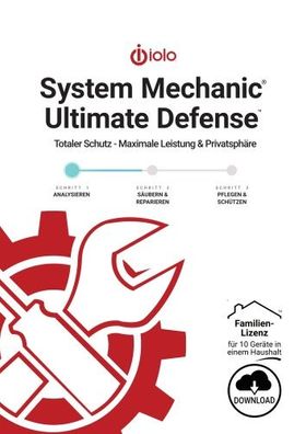 IOLO System Mechanic 2025 Ultimate Defense / Family / 10 PC / 1 Jahr / ESD