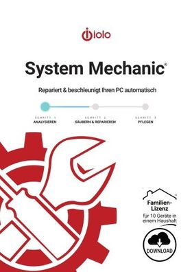 IOLO System Mechanic 2025 Standard / Family / 10 PC / 1 Jahr / ESD