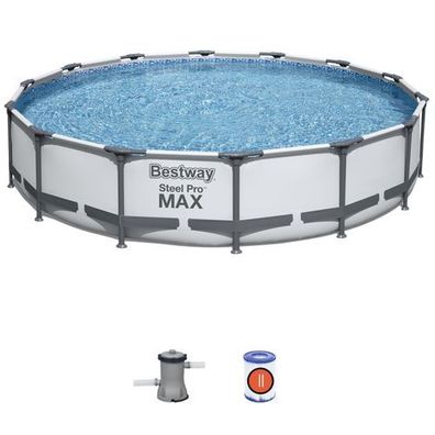 Pool mit Gestell Steel Pro 427 x 84 cm 10220 l Bestway