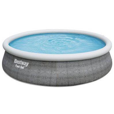 Bestway® Fast Set™ Aufstellpool-Set mit Filterpumpe Ø 457 x 107 cm