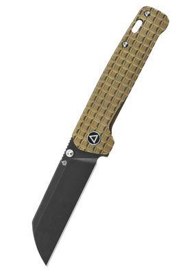 Taschenmesser Penguin, schwarze stonewashed Klinge, bronze Titan-Griff