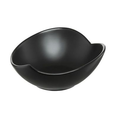 Schale Salsa Servierteller Blatt 15 cm schwarz Ambition