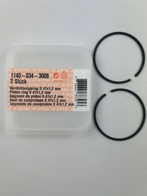 2x STIHL original Kolbenringe 11400343008 47x1,2mm MS291 MS311 MS362 FS560