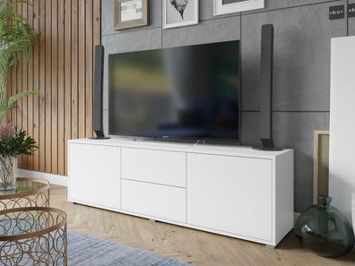 TV-Lowboard Gesita 2D2SZ TV-Schrank Praktisch Wohnzimmer TV-Kommode M24