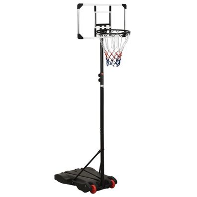 vidaXL Basketballständer Transparent 216-250 cm Polycarbonat