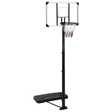 vidaXL Basketballständer Transparent 256-361 cm Polycarbonat