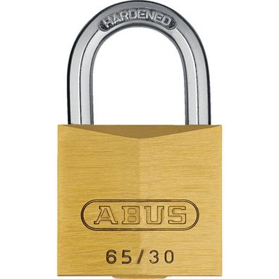 Abus Vorhängeschloss 65/30 gehärteter Stahl gold