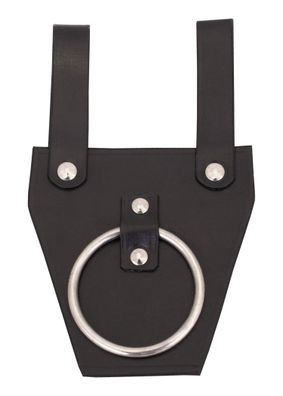 Gürtelhalter für Axt aus schwarzem Leder