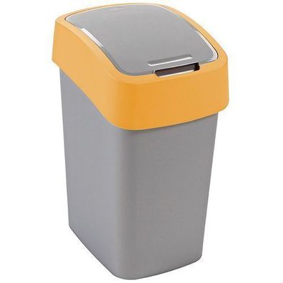 Mülleimer Flip Bin 9 l grau - orange CURVER