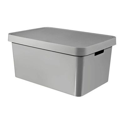 Aufbewahrungsbox mit Deckel Infinity 56 x 39 x 27 cm hellgrau CURVER