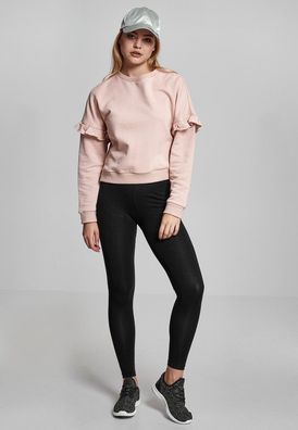 Urban Classics Damen Ladies Oversize Volant Crewneck