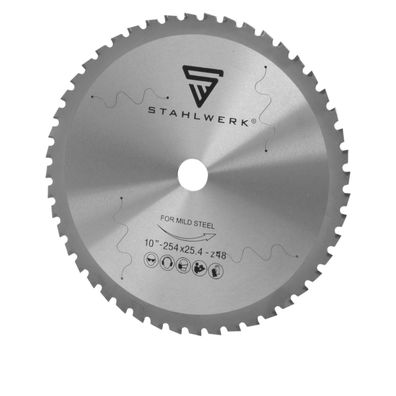 Stahlwerk Kreissägeblatt 254 x 1,9 x 1,5 x 25,4 mit 48 Zähnen Metall-Sägeblatt