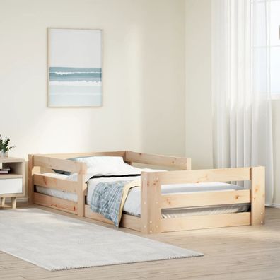 vidaXL Bettgestell ohne matratze 80x160 cm massivholz kiefer
