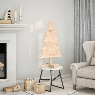 vidaXL Weihnachtsbaum Holz zum Schmücken 100 cm Massivholz Kiefer