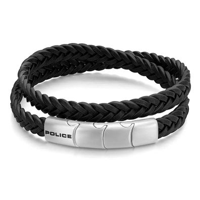 Police Schmuck Herrenarmband Braid Schwarz PEAGB0037404