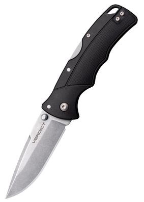 Taschenmesser Verdict, Spear Point, 4116SS, schwarzer Griff