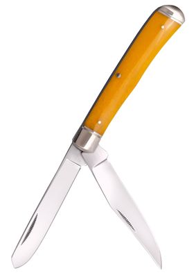 Taschenmesser Trapper, gelber Knochen-Griff, Cold Steel