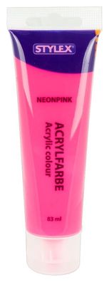 Stylex 28679 Acrylfarbe 83 ml Tube neonpink