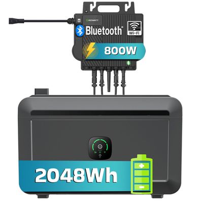 Growatt NOAH 2000 2048Wh Akkukapazität Solarspeicher mit NEO 800W Inverter