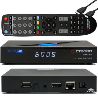 Octagon SFX6008 IP - H.265 HEVC HD E2 Linux Smart IPTV Receiver mit Sat to IP TV