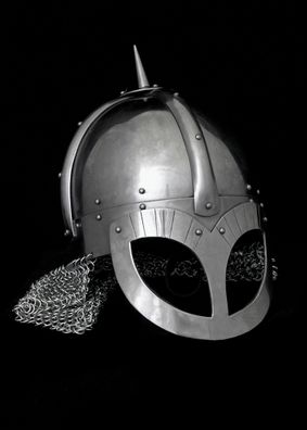 Wikinger-Brillenhelm Gjermundbu-Stil, 2 mm Stahl