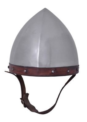 Bogenschützen Helm, 1.6 mm Stahl, mit Lederinlet