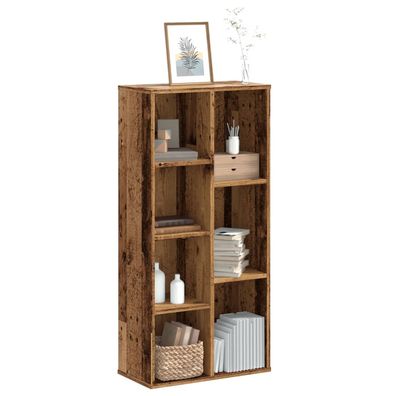 vidaXL Bücherregal Altholz-Optik 50x25x105 cm Holzwerkstoff