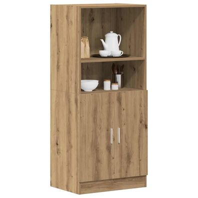 vidaXL Küchenschrank Artisan-Eiche 57x41,5x131,5 cm Holzwerkstoff