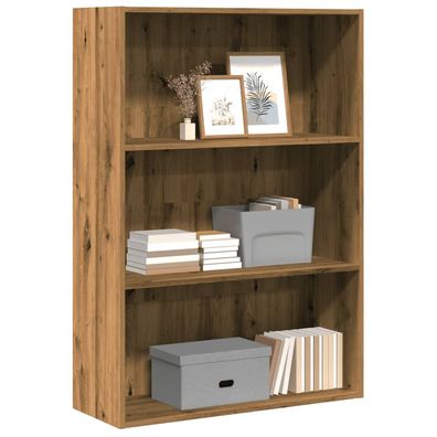 vidaXL Bücherregal Artisan-Eiche 80x30x114 cm Holzwerkstoff