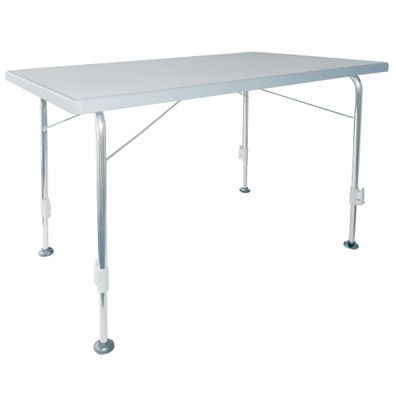 Campingtisch Stabilic hellgrau, 115 x 70 cm