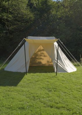 Sachsenzelt Jorvik, 3 x 5 m, 340 gsm, naturfarben