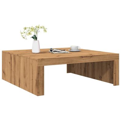 vidaXL Couchtisch Artisan-Eiche 100x100x35 cm Holzwerkstoff