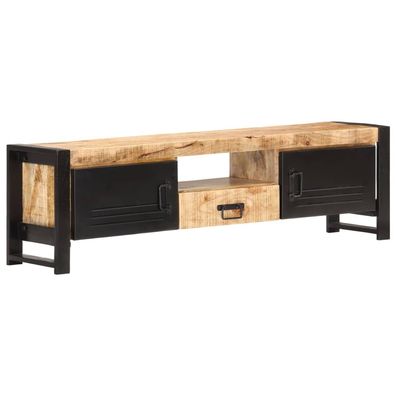 vidaXL TV-Schrank 140x30x40 cm Raues Mangoholz