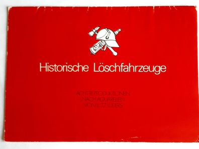 DDR Bildmappe Historische Löschfahrzeuge