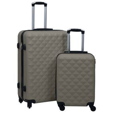 vidaXL Hartschalen-Trolley-Set 2 Stk. Anthrazit ABS