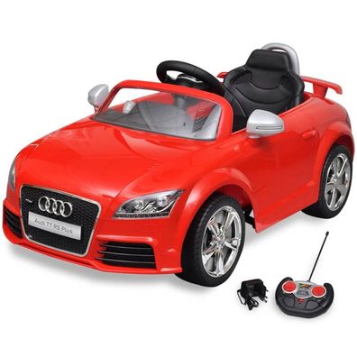 vidaXL Aufsitzauto für Kinder Audi TT RS mit Fernsteuerung Rot