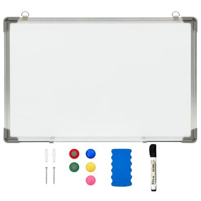 vidaXL Magnetisches Whiteboard Weiß 60 x 40 cm Stahl