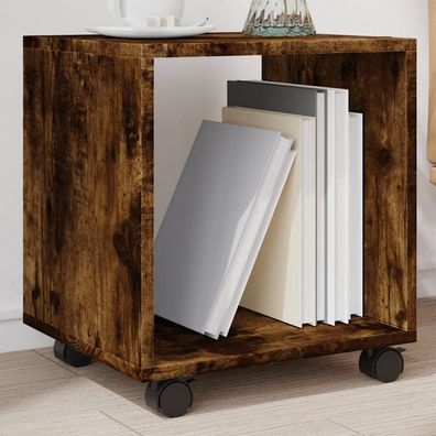 vidaXL Rollschrank Räuchereiche 37x33x42,5 cm Holzwerkstoff