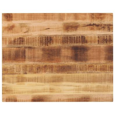vidaXL Tischplatte 100x80x2,5 cm Rechteckig Raues Massivholz Mango